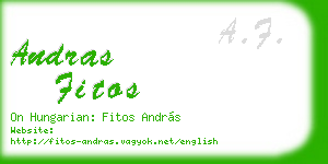 andras fitos business card