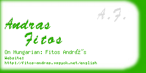 andras fitos business card